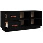 vidaXL Banco zapatero madera maciza de pino negro 100x34x45 cm vidaXL Banco zapatero madera maciza de pino negro 100x34x45 cm