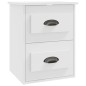 vidaXL Mesitas de noche de pared 2 uds blanco 41,5x36x53 cm