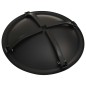 vidaXL Brasero y barbacoa 2 en 1 con atizador acero 56x56x49 cm vidaXL Brasero y barbacoa 2 en 1 con atizador acero 56x56x49 cm