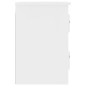 vidaXL Mesitas de noche de pared 2 uds blanco 41,5x36x53 cm