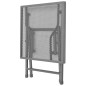 vidaXL Tumbonas con mesita 2 unidades acero gris antracita vidaXL Tumbonas con mesita 2 unidades acero gris antracita