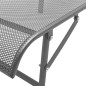 vidaXL Tumbonas con mesita 2 unidades acero gris antracita vidaXL Tumbonas con mesita 2 unidades acero gris antracita