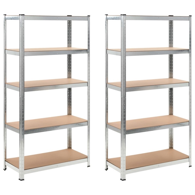 vidaXL Estanterías de MDF 2 unidades 90x40x180 cm vidaXL Estanterías de MDF 2 unidades 90x40x180 cm