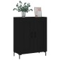 vidaXL Aparador de madera de ingeniería negro 69,5x34x90 cm vidaXL Aparador de madera de ingeniería negro 69,5x34x90 cm