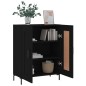 vidaXL Aparador de madera de ingeniería negro 69,5x34x90 cm vidaXL Aparador de madera de ingeniería negro 69,5x34x90 cm
