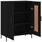 vidaXL Aparador de madera de ingeniería negro 69,5x34x90 cm vidaXL Aparador de madera de ingeniería negro 69,5x34x90 cm