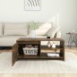 vidaXL Mesa de centro madera contrachapada roble ahumado 102x50x45 cm vidaXL Mesa de centro madera contrachapada roble ahumado 102x50x45 cm