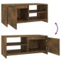 vidaXL Mesa de centro madera contrachapada roble ahumado 102x50x45 cm vidaXL Mesa de centro madera contrachapada roble ahumado 102x50x45 cm