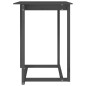 vidaXL Mesa alta de bar de madera maciza de pino gris 80x80x110 cm vidaXL Mesa alta de bar de madera maciza de pino gris 80x80x110 cm