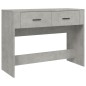 vidaXL Mesa consola de madera contrachapada gris hormigón 100x39x75 cm