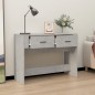 vidaXL Mesa consola de madera contrachapada gris hormigón 100x39x75 cm