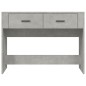 vidaXL Mesa consola de madera contrachapada gris hormigón 100x39x75 cm