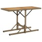 vidaXL Mesa de jardín madera maciza de acacia y ratán sintético beige vidaXL Mesa de jardín madera maciza de acacia y ratán sintético beige