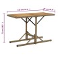 vidaXL Mesa de jardín madera maciza de acacia y ratán sintético beige vidaXL Mesa de jardín madera maciza de acacia y ratán sintético beige
