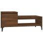 vidaXL Mesa de centro madera contrachapada roble marrón 100x50x45 cm vidaXL Mesa de centro madera contrachapada roble marrón 100x50x45 cm