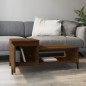 vidaXL Mesa de centro madera contrachapada roble marrón 100x50x45 cm vidaXL Mesa de centro madera contrachapada roble marrón 100x50x45 cm