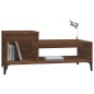 vidaXL Mesa de centro madera contrachapada roble marrón 100x50x45 cm vidaXL Mesa de centro madera contrachapada roble marrón 100x50x45 cm