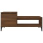 vidaXL Mesa de centro madera contrachapada roble marrón 100x50x45 cm vidaXL Mesa de centro madera contrachapada roble marrón 100x50x45 cm