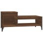 vidaXL Mesa de centro madera contrachapada roble marrón 100x50x45 cm vidaXL Mesa de centro madera contrachapada roble marrón 100x50x45 cm