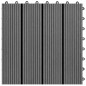 vidaXL Baldosas de WPC 30x30 cm 11 unidades 1 m² gris vidaXL Baldosas de WPC 30x30 cm 11 unidades 1 m² gris