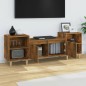 vidaXL Mueble para TV madera contrachapada roble ahumado 160x35x55 cm vidaXL Mueble para TV madera contrachapada roble ahumado 160x35x55 cm