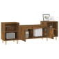 vidaXL Mueble para TV madera contrachapada roble ahumado 160x35x55 cm vidaXL Mueble para TV madera contrachapada roble ahumado 160x35x55 cm