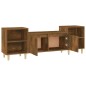 vidaXL Mueble para TV madera contrachapada roble ahumado 160x35x55 cm vidaXL Mueble para TV madera contrachapada roble ahumado 160x35x55 cm