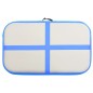 vidaXL Esterilla inflable de gimnasia con bomba PVC azul 60x100x20 cm