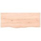vidaXL Estante de pared madera maciza roble sin tratar 100x40x(2-4) cm vidaXL Estante de pared madera maciza roble sin tratar 100x40x(2-4) cm
