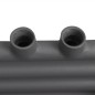 vidaXL Radiador toallero de baño recto gris 500 x 764 mm