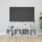 vidaXL Muebles para TV 4 uds madera contrachapada blanco 37x35x37 cm