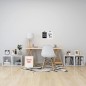 vidaXL Muebles para TV 4 uds madera contrachapada blanco 37x35x37 cm