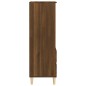 vidaXL Aparador alto madera contrachapada roble marrón 40x36x110 cm vidaXL Aparador alto madera contrachapada roble marrón 40x36x110 cm
