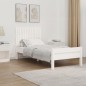 vidaXL Cabecero de cama pared madera maciza pino blanco 95,5x3x60 cm vidaXL Cabecero de cama pared madera maciza pino blanco 95,5x3x60 cm