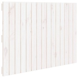vidaXL Cabecero de cama pared madera maciza pino blanco 95,5x3x60 cm