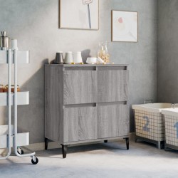 vidaXL Aparador de madera contrachapada gris Sonoma 60x35x70 cm