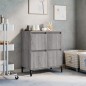 vidaXL Aparador de madera contrachapada gris Sonoma 60x35x70 cm vidaXL Aparador de madera contrachapada gris Sonoma 60x35x70 cm