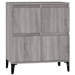 vidaXL Aparador de madera contrachapada gris Sonoma 60x35x70 cm