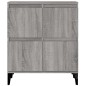 vidaXL Aparador de madera contrachapada gris Sonoma 60x35x70 cm vidaXL Aparador de madera contrachapada gris Sonoma 60x35x70 cm