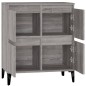 vidaXL Aparador de madera contrachapada gris Sonoma 60x35x70 cm vidaXL Aparador de madera contrachapada gris Sonoma 60x35x70 cm