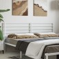 vidaXL Cabecero de metal blanco 200 cm vidaXL Cabecero de metal blanco 200 cm