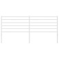 vidaXL Cabecero de metal blanco 200 cm vidaXL Cabecero de metal blanco 200 cm