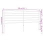 vidaXL Cabecero de metal blanco 200 cm vidaXL Cabecero de metal blanco 200 cm