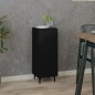 vidaXL Aparador de madera contrachapada negro 34,5x34x90 cm vidaXL Aparador de madera contrachapada negro 34,5x34x90 cm