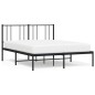 vidaXL Estructura de cama con cabecero metal negro 120x200 cm