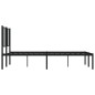 vidaXL Estructura de cama con cabecero metal negro 120x200 cm