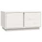 vidaXL Mesa de centro madera maciza de pino blanco 80x50x40 cm vidaXL Mesa de centro madera maciza de pino blanco 80x50x40 cm