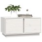 vidaXL Mesa de centro madera maciza de pino blanco 80x50x40 cm vidaXL Mesa de centro madera maciza de pino blanco 80x50x40 cm