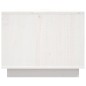 vidaXL Mesa de centro madera maciza de pino blanco 80x50x40 cm vidaXL Mesa de centro madera maciza de pino blanco 80x50x40 cm