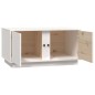 vidaXL Mesa de centro madera maciza de pino blanco 80x50x40 cm vidaXL Mesa de centro madera maciza de pino blanco 80x50x40 cm